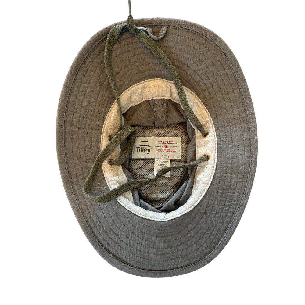 Tilley T4MO-1 Airflo Unisex Hikers Hat 7 3/8 59cm Large Gray Organic MSRP $120 - Picture 8 of 17